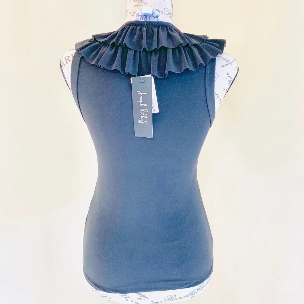 Joseph Ribkoff Ruffle Collar Tank Top - Picture 3 of 4